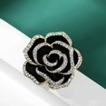 thumbnail image 3 of Broche en forma de rosa para mujer, regalos para el día de la madre, broche de aleación, elegante Broche, Broche elegante con incrustaciones de diamantes de imitación de flor de rosa, Broche accesorio, 3 of 5