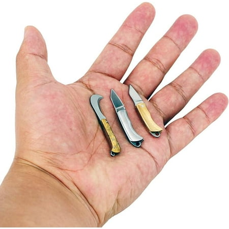 Novelty Tiny Package Box Cutter Opener Knife Tools Eastern Delights 2 Inches EDC Outdoor 3 Pcs Folding Knife Tool Kit