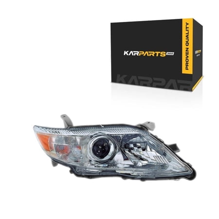 For Toyota Camry 2010 2011 OEM Headlight Assembly Passenger Side | Chrome Housing | Clear Lens | Replacement For TO2503191 | 191275294062, 8111006500