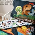thumbnail image 4 of Jurassic World 3-Piece Ultra-Soft & Cozy Toddler Bedding Sheet Set for Kids - Comforter, Fitted Sheet & Pillowcase, 4 of 9