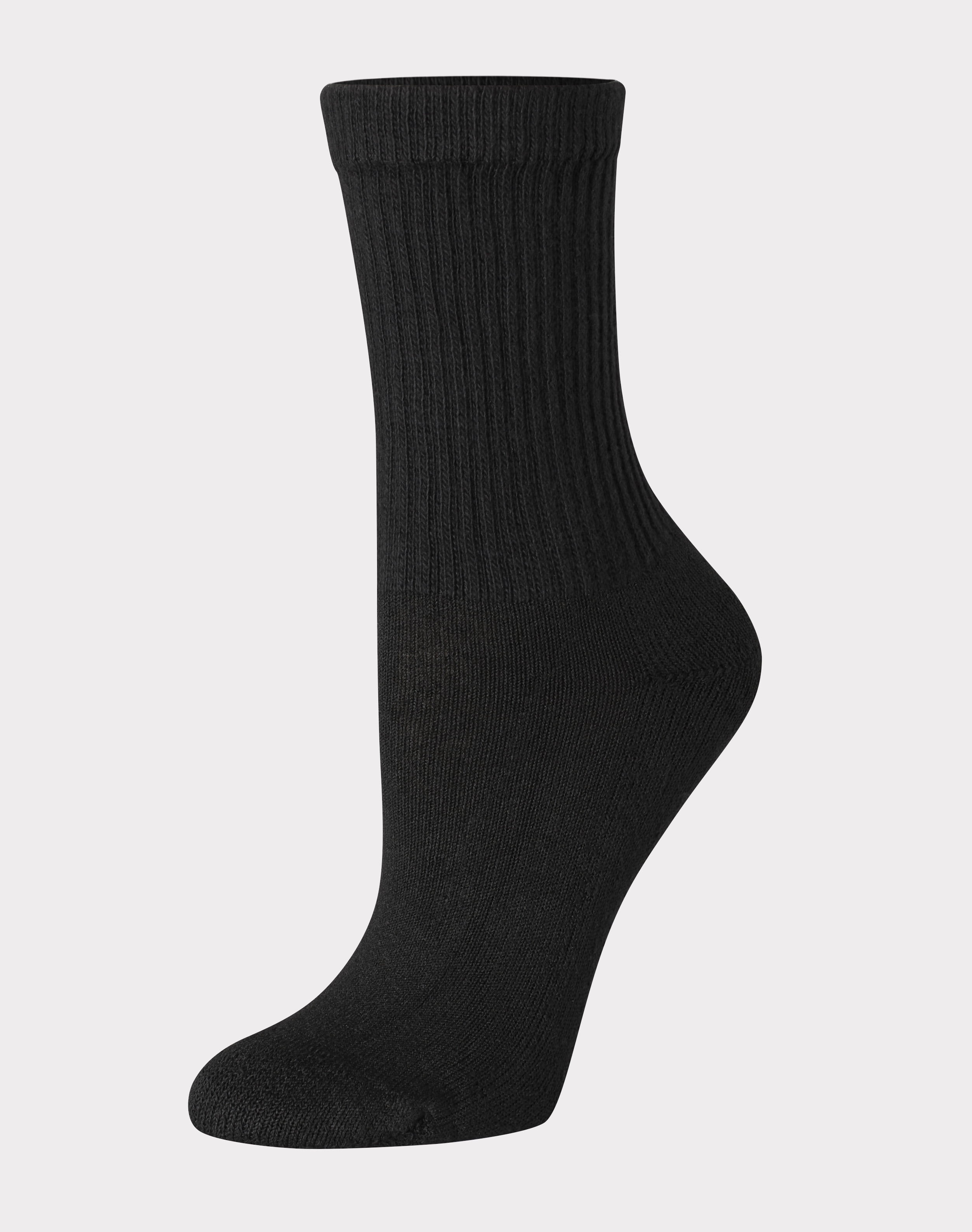 Hanes Women's Crew Socks, Cushioned, 10-Pack, Size 5-9