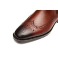 thumbnail image 5 of Santimon Genuine Leather Chelsea Boots Casual Ankle Boots Classic Men Oxford Boots Brown 11.5 US, 5 of 8