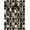 Black Ivory Beige, Pattern 16, variant on ODIKA Geometric Mid Century Looping Knot Minimalist Cream Checkered for Playroom, Bedroom, Reading Nook, Pet Friendly & Kids Safe Play