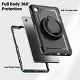 thumbnail image 3 of XYX Case for Samsung Galaxy Tab A11/ Tab A9 8.7 Inch 2025/2023 with Rotating Stand, Shoulder Strap, 2in1 Shockproof Cover, Black, 3 of 7