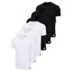 thumbnail image 1 of adidas Camiseta Hombre, Lote de 6 - Camiseta cuello pico, Active Core Cotton, color sólido Negro/blanco M (Medium), 1 of 7