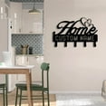 thumbnail image 2 of Craftnamesign Custom Welcome Home Metal Key Holder, Home Decorative Key Holder, Metal Coat Rack, 2 of 5