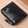 thumbnail image 4 of Avolia RFID Blocking Leather Wallet for Men Slim Bifold Credit Card Holder with Zipper Purse Large Capacity - Proof Fashionable Wallet, 4 of 4