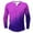 Mens Shirts Purple, variant on S-5X Mens Big & Tall T Shirts Long Sleeve Tshirts Shirt Plus Size Casual Pullover Gradient Printed Basic Breathable Athletic Workout Tees Tops