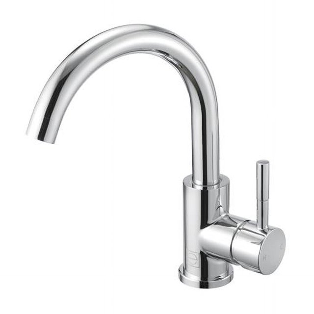 Elegant Kitchen & Bath FAV-1003PCH Louis Simple Trou Simple Poignée Robinet de Salle de Bain&44; Chrome