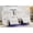 Manual-White-Loveseat, variant on Comfort Stretch Manual Recliner Sofa Set 6-Seater with Bass Speaker,Wireless Charger,LED Light White