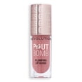 thumbnail image 4 of Revolution Pout Bomb Plumping High-Shine Lip Gloss with Vitamin E, Kiss Nude, 4 of 7