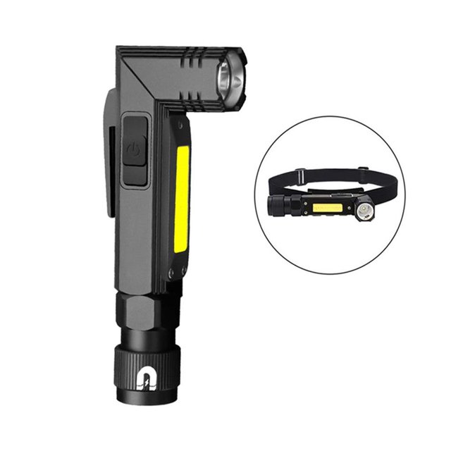 Toystoory Linterna de esquina multifuncional LED Linterna de trabajo de mazorca plegable Linterna LED impermeable con 5 modos La mejor lámpara de alto Iluminación y accesorios pequeña Toystoory HA046348-02
