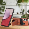 thumbnail image 4 of For Samsung Galaxy S25 Edge Case with K-Shaped Kickstand Leather Phone Back Cover - Green, 4 of 4