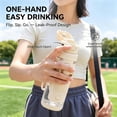 thumbnail image 4 of 2-In-1 Water Bottle With Built-In Foldable Fan, 2026 New Water Misting Fan Portable Handheld Spray Fans, 23.3 Oz Dual Drinking Water Bottle, 150° Rotation Misting WaterBottle, 4 of 7