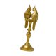 thumbnail image 5 of Estatua de pájaro con adorno de loro para pareja, coleccionable, regalo único, escultura decorativa oro 85x85x28cm, 5 of 9