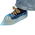 thumbnail image 2 of EQCOTWEA Disposable PE Shoe Covers Thickened Waterproof Boot Covers 100Pcs, 2 of 6
