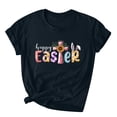 thumbnail image 2 of EGNMCR T-Shirts de Pâques pour Femmes T-Shirts à Manches Courtes pour Femmes Imprimé de Pâques Mode de Pâques pour Femmes T-shirt à Manches Courtes Imprimé de Pâques Haut à Manches Courtes à Col Rond T-Shirts pour Femmes, 2 of 3