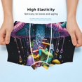 thumbnail image 3 of Yiaed Colorful Mushroom Print Boys' Boxer Briefs Cotton Casual Stretch Comfort Boys Boxers - Kids Boxer Briefs Underwear for Boys (6-18)-X-Small, 3 of 5