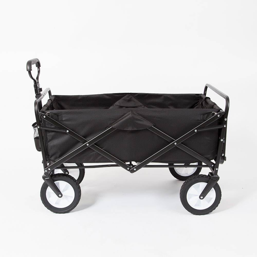 Mac Sports Folding Outdoor Garden Utility Wagon Cart & Table, Black (2