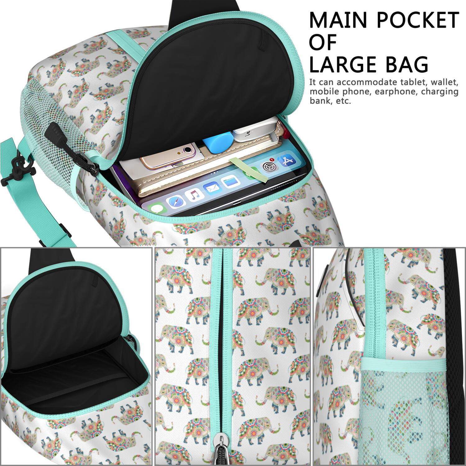 Minimalist Dog Design Outdoor Shoulder Bag – Water-resistant, Ergonomic Fit, Anti-theft Zipper – Cute and Modern Dog Print