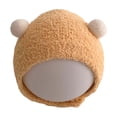 thumbnail image 2 of Auroural Winter Hats for Kids Knit Hats for Kids Baby Ear Protection Hat Knitted And Warm For Fall And Winter Solid Color Hat For Young Babies Yellow, 2 of 3