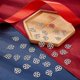 thumbnail image 4 of 1 caja con 100 amuletos de estrella de pentáculo plateados, amuletos de la suerte de aleación mágica para protección., 4 of 9