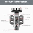 thumbnail image 4 of OUNONA 2pcs Adjustable Kitchen Door Hinges Hinge Steel Buffer Home Improvement, 4 of 7