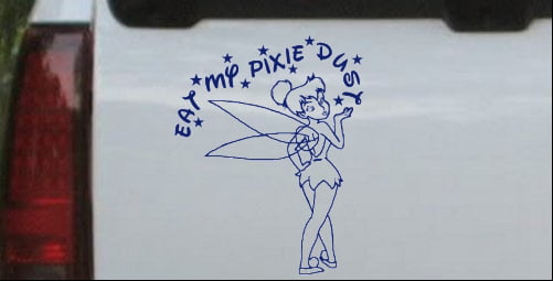 Disney Tinkerbell Peter Pan Id Car Decal Magnet