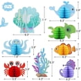 thumbnail image 2 of VONTER 8 Pieces 3D Ocean Themed Ocean Sea Animal Honeycomb Centerpiece Sea Creature Honeycomb Decoration Ocean Themed Table Honeycomb Fish Honeycomb for Birthday Baby Shower Party Supply, 2 of 6