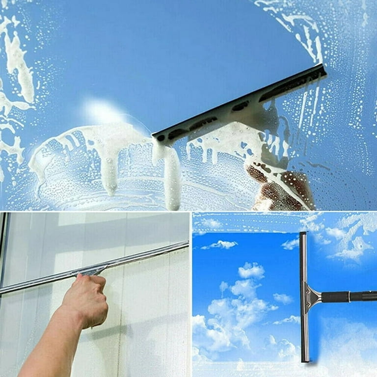 Glass Wiper Window Cleaning Squeegee Blade Wiper Cleaner Home Bathroom  Shower