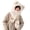 Beige, variant on GROFRY Hooded Scarf Plush Fluffy Windproof Ear Neck Protector Keep Warm One-piece Cartoon Bear Women Autumn Winter Gloves Scarf Hat Combo for Outdoor
