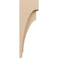 thumbnail image 3 of 4"W x 8"D x 24"H Thin Rivera Rough Cedar Woodgrain TimberThane Corbel, Primed Tan, 3 of 6