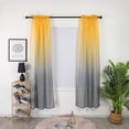 thumbnail image 5 of Pink Sheer Curtains, Sheer Pink Curtains, Blue Decor for Living Room, Sheer Curtain Panels, Ombre Fade Pattern, 2 Panels, No Drill Rod Compatible, Window Coverings, Home Accents, 5 of 8