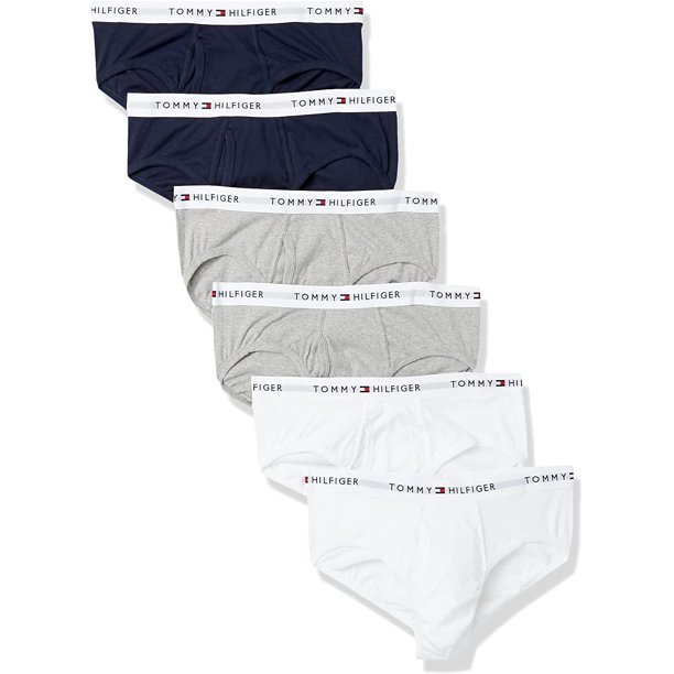 Tommy Hilfiger Mens Cotton Classics 6Pack Brief Large Multicolor