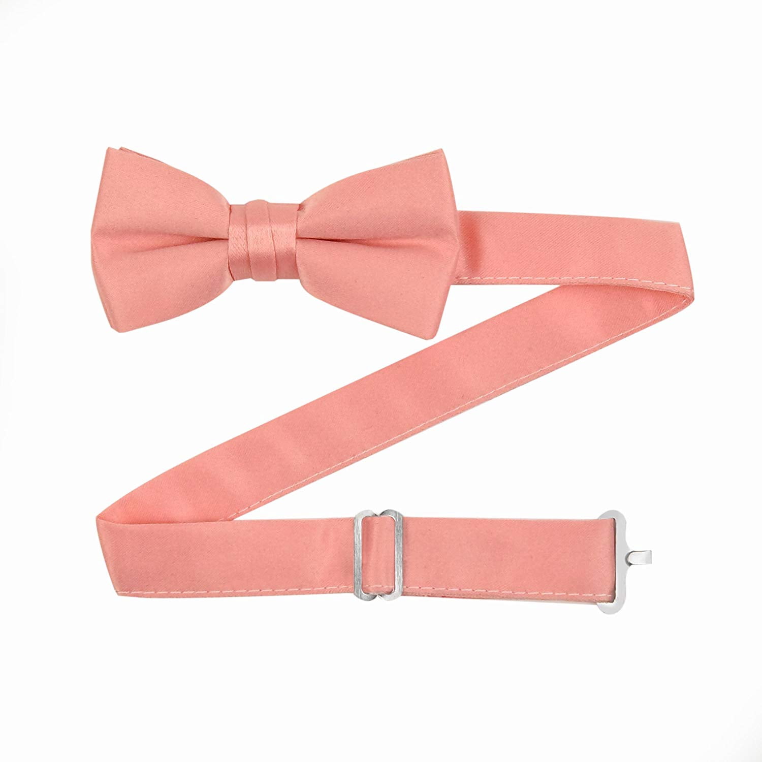 Hold'em Bow Tie Set, Baby Pre-Tied Bow Tie, 1' Suspender for Toddler Kids - Peach