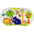 thumbnail image 1 of Alfombrilla de baño para ducha, 39 cm x 69 cm, alfombrillas de ducha antideslizantes con ventosas, alfombrilla de bañera lavable a máquina para baño (Forest Zoo), 1 of 4