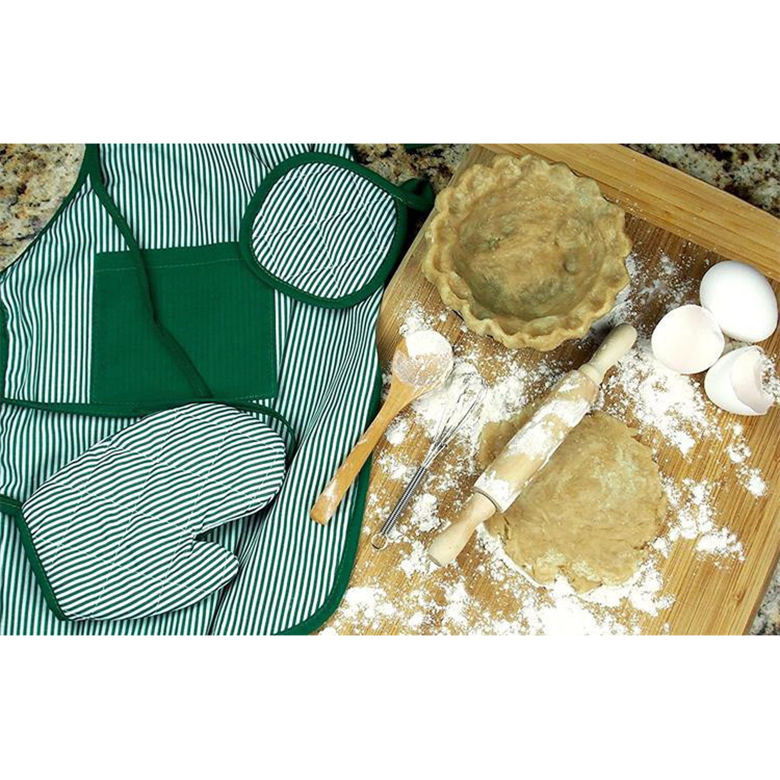OFKPO Kit Cuisine Et Pâtisserie Enfant 11 Pièces - Costume Chef Avec Ustensiles Et Emporte-Pièces