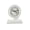 White, variant on Chinese style Vintage Silent Table Desk Clock Simple Living Room Seat Clock HD Glass Lens for Bedroom Living Room Indoor Decoration
