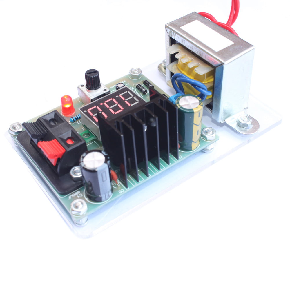 LM317 Adjustable Regulated 1.25V-12V Voltage Power Supply Board Kit With Case `, 