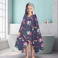 thumbnail image 6 of Fairy Princess Magic Pattern Hooded Bath Towel，60"x35" for Ages 3 To 12 Kids, Quick Dry Lightweight Soft Microfiber Hood Beach Towel Cover Up for Kids, 6 of 7