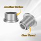 thumbnail image 4 of Uxcell 10pcs Tornillos de anillo de cadena individuales M8 de aleación de aluminio para bicicleta, plata, 4 of 7
