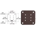 thumbnail image 4 of CRL BP5BRZ Matte Bronze 5" x 5" Square Base Plate, 4 of 5