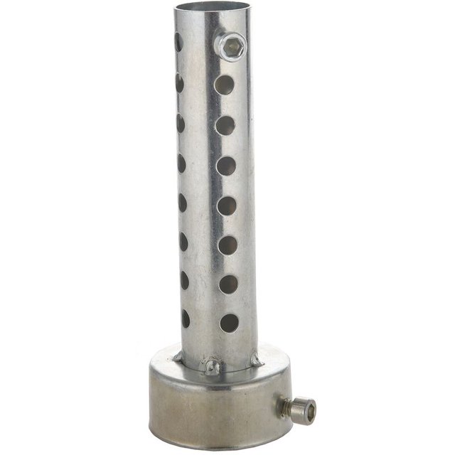 Silenciador de escape plateado, deflector de silenciador Db 48 mm x 140 mm