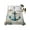 Turquoise Beige, variant on Queen Size Flat Sheet Only, Spring Daisy Birds Soft Brushed Microfiber Bed Sheets, Vintage Farmhouse Garden Flowers Hotel Quality Breathable Bedding Top Sheet, Easy Care, 90"x102"