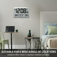 thumbnail image 7 of LFF Atomic Clock, Digital Wall Clock with Indoor & Outdoor Temperature, Date, Time, Alarm Clock. Atomic Wall Clock with Wireless Outdoor Sensor, Jumbo Display Easy to Read, 7 of 7