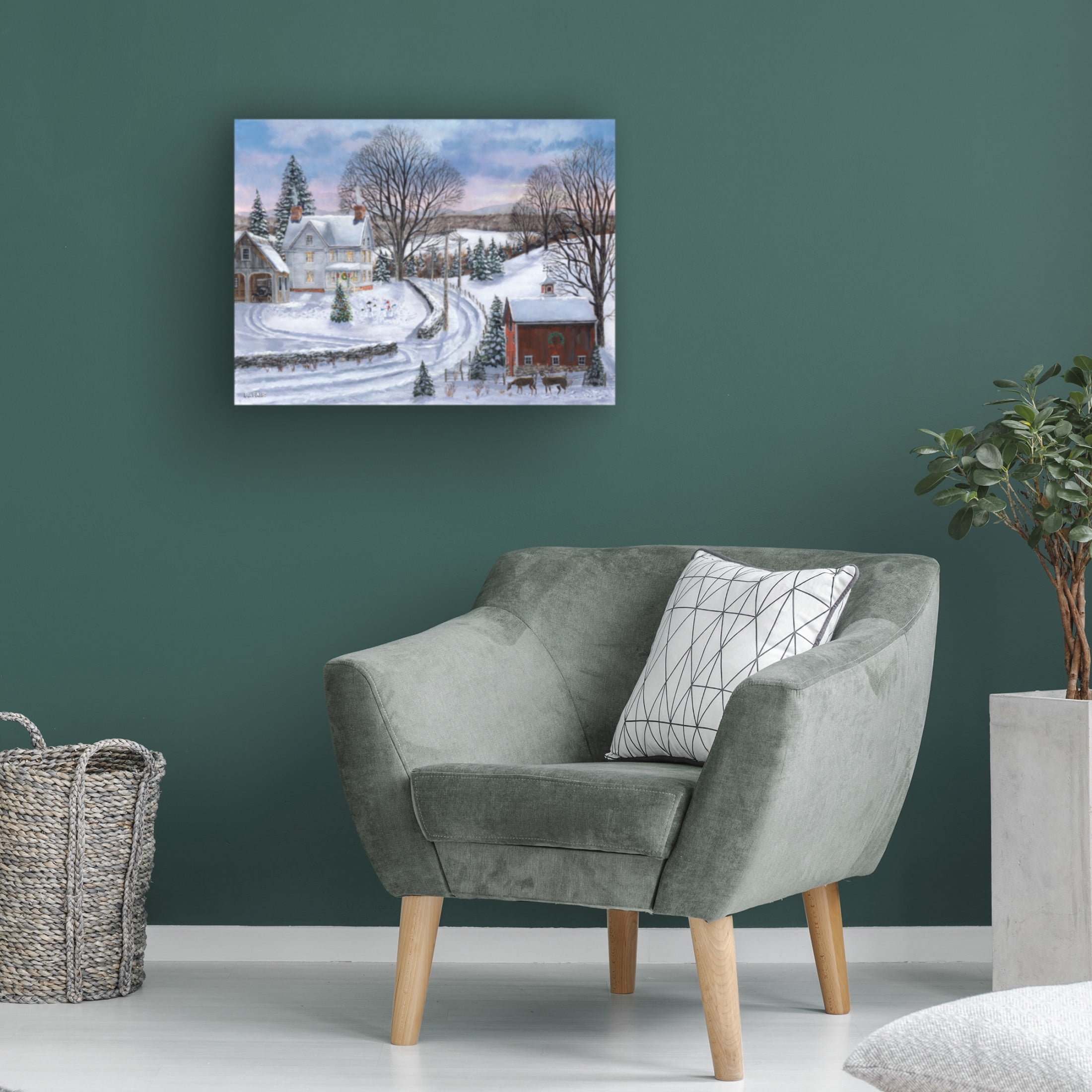 Canvas Wall Art - Bob Fair 'Holiday Guests' Wall Art for Living Room, Bedroom, or Office Décor by Trademark Fine Art - 47 x 35 Inches