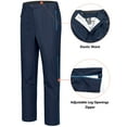 thumbnail image 5 of Little Donkey Andy Men's Rain Pants Waterproof Overpants Lightweight Windproof Outdoor Trousers for Hiking Golf Fishing Blue XXL, 5 of 7