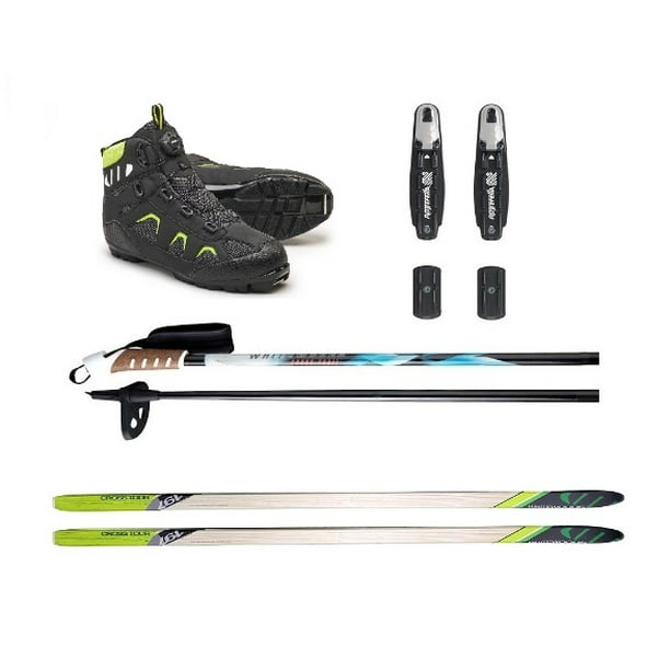 Whitewoods Adult 802 NNN Cross Country Ski Package, 157cm (skiers 90