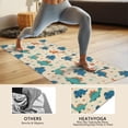 thumbnail image 4 of Beige Cartoon Dinosaurs Plants Pattern Hot Yoga Mat Towel Non Slip for Hot Yoga - Quick-Drying Yoga Mat Cover with 4 Corner Pockets with Travel Bag - Hot Yoga Towel Non Slip 70"x26", 4 of 6