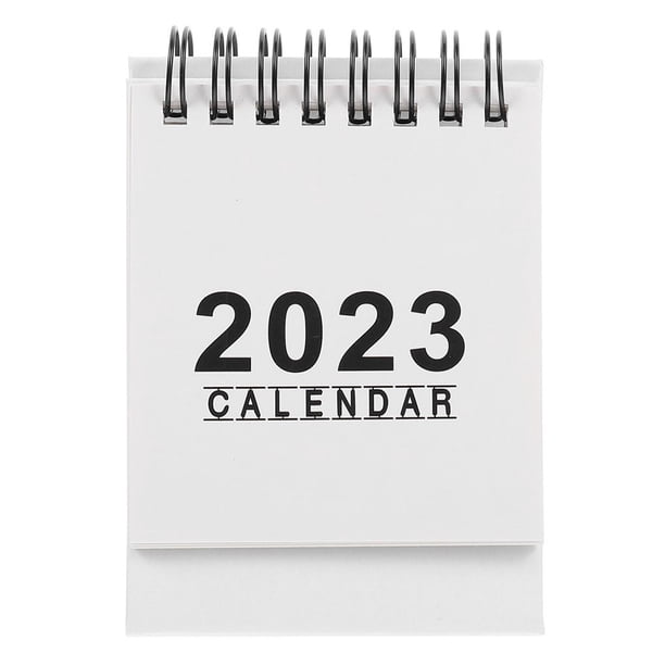 Injueey Año 2022-2023, calendario de septiembre a diciembre, papel escolar para dormitorio, calendario mensual, planificador de mesa, Bloc de notas, Decoración del hogar Blanco Injueey HA065394-02